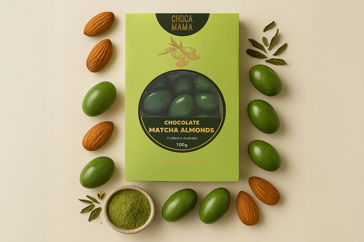 Chocolate Matcha Almonds